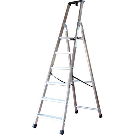Scala in alluminio Professional - Facal Quadra - Varianti: Q50/8 - 8 gradini