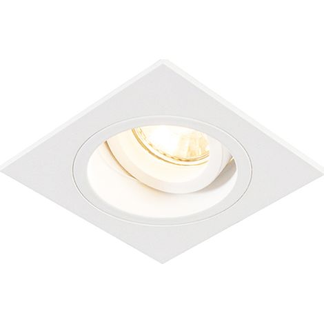 QAZQA chuck - LED Spot encastrable - 1 lumière - L 92 mm - Blanc - Moderne - éclairage intérieur - Salon I Chambre I Cuisine I Salle à manger