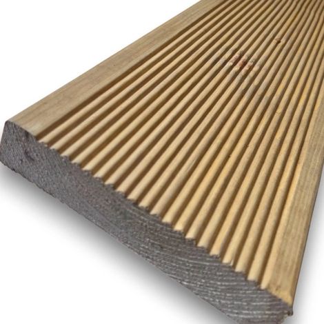 Pavimento Antiscivolo in Pino Massello Nordico, da 300 cm - Rovere (1/3)