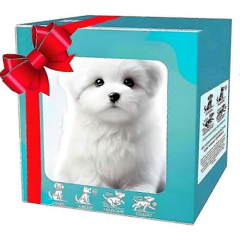 Chien robot pour adultes, Kirobot Dog, Nicoo, mon chiot robot réaliste qui se comporte comme un vrai chiot : il marche, aboie et remue la queue. (1/4)
