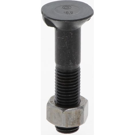 Bullone per aratro con dado M16x2 lunghezza 80mm classe 10.9 DIN 11014 per aratro 16801410