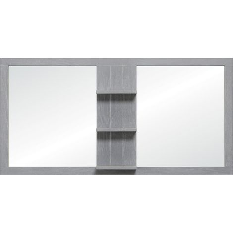 Specchio LUZIA L.120 x H.60 cm frassino grigio (sospeso)