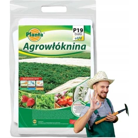 Frühjahrs-Agrotextil weiß 19 g/m² 1,6 x 10 m Zum Schutz von Gemüse und Blumen