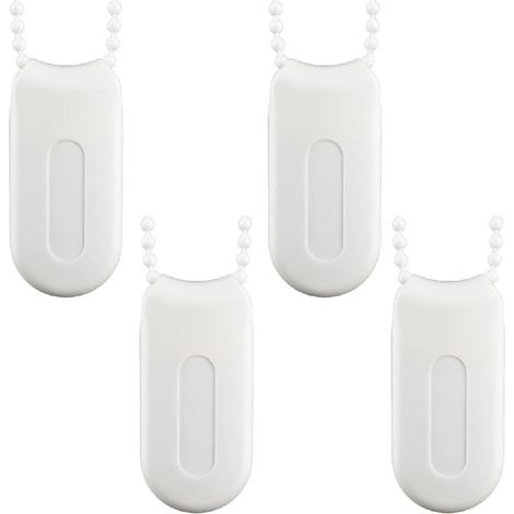 Curtain Cord Weights 4 Pieces White Plastic Blind Accessories Blind Handles Cord Weights Replacement Blinds Chain Weights for Roller Blinds Device Blinds Accessories (1/5)