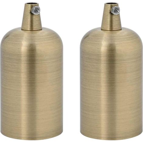 Douilles de lampe 2 pcs bronze E27