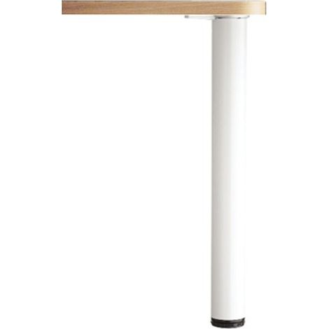 Pied extensible diamètre 60mm réglage 71-110cm blanc - 20-71-110BL