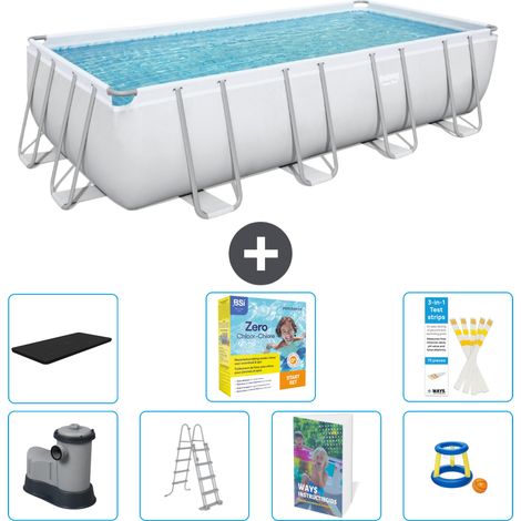 Bestway Bestway Power Steel Rectangulaire - 549x274x122 cm - 8-pièces  S529 (1/4)