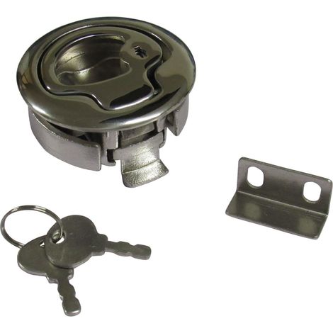 Flush Mount Lifting Ring Pull Handle 61.5MM (Stainless Steel Locking Door Catch)