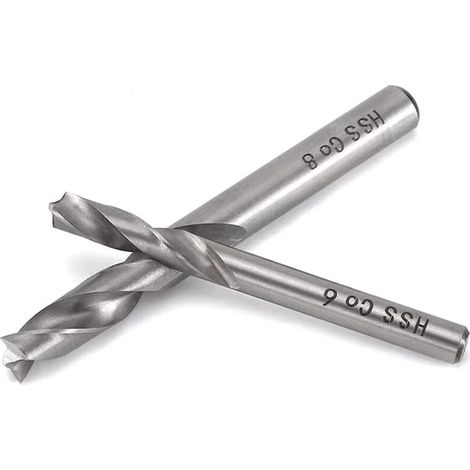 Lot de 2 Forets à Souder par Point, Foret à Dépointer HSS Co M6&M8, Ensemble Outil de Forage de Soudage en Acier à Grande Vitesse et Cobalt pour Travail de Carrosserie (1/4)