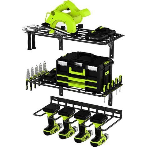 – Panneau mural pour rangement d'outils – Acier robuste – Capacité 10 kg – Dimensions 40 x 10 x 5 cm – Installation rapide au mur (1/5)