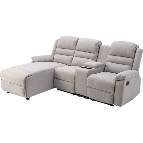 Divano relax in Tessuto Beige - Angolo a sinistra - MACEDONIA