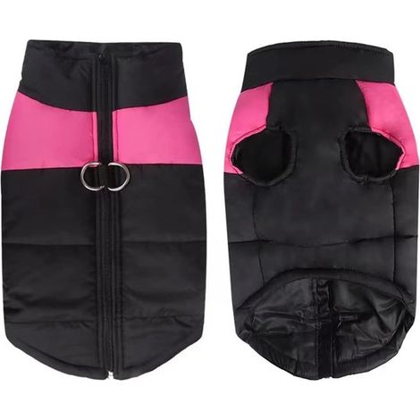 Abrigo para perros - Impermeable y cálido - Apto para perros pequeños, medianos y grandes - Azul - Talla M (1/5)