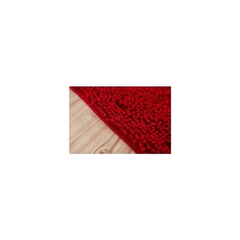 Demi-Cercle Tapis Salle Bain, Doux Absorbant Chenille Tapis De Baignoire Duveteux Antidérapante Tapis Tapis De Bain Demi-Lune pour Baignoire Lavable en Machine Rose 40 60cm (Gris) - Crezuo