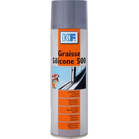 Graisse silicone 500 aérosol 650ml – Lubrification pièces en mouvement – Protection joints – Plage de températures -40 à +250 °C – SKU 6088 – KF