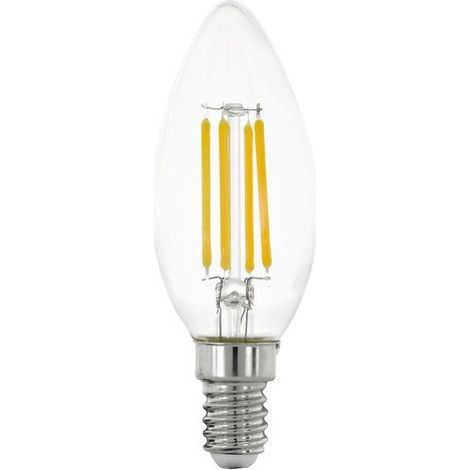 Ampoule connectée led flamme E14 470 Lm = 40 W variation de blancs, EGLO