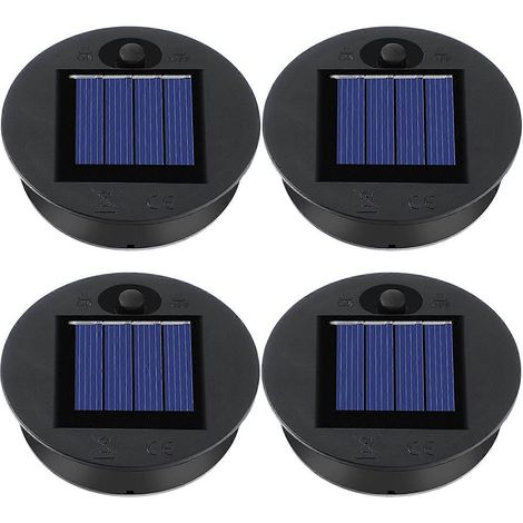 pièces de rechange pour lampes solaires, embouts pour lanternes suspendues d'extérieur, pièces détachées pour lampes solaires rondes (1/5)