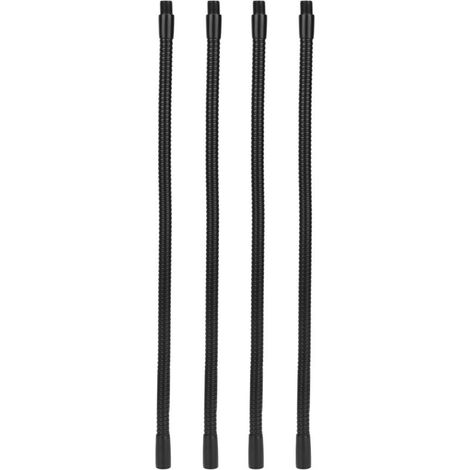 Tuyau de lampe à col de cygne en aluminium, calibre 10mm, Flexible, pour lampe de Table et de bureau, raccords d'éclairage 35cm, 4 pièces (1/5)