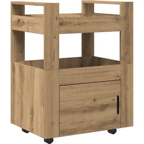 Maison Exclusive - Carro de Cocina Roble artisan 60 x 45 x 80 cm