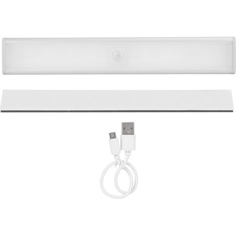 Lumière réglable à 20LED avec capteur de mouvement, 800MAH, Rechargeable par USB, éclairage pour garde-robe, escaliers, couloirs (1/5)