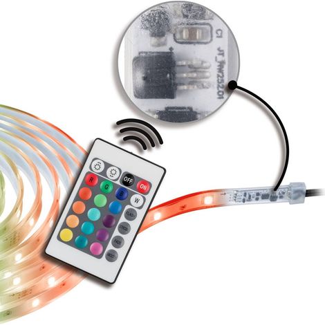Paulmann Outdoor Stripe Set 5m 78892 LED-Streifen-Komplettset mit Stecker 24 V 5 m RGB 1 Set (1/5)