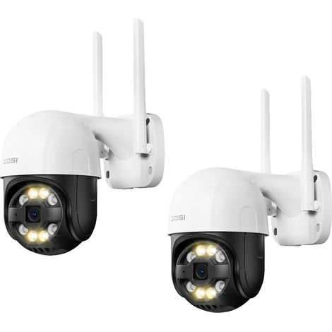 Cámara IP WiFi PTZ, resolución de 4 MP, funciones de detección por IA, 4 MP, sin tarjeta TF x 2 (1/2)