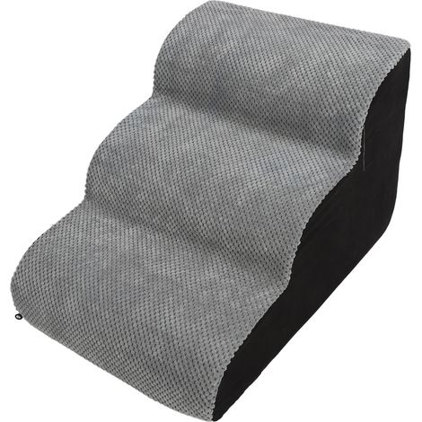 Escalier pour animaux de compagnie, structure robuste, supporte une charge importante, facile à nettoyer, rampe pour lits hauts, canapés, petit escalier à 3 niveaux. (1/5)