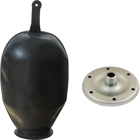 Vessie en caoutchouc bride de rechange pour vase d'expansion chauffage sanitaire pompe à eau cuve sous pression bride surpresseur vessie rechange réservoir kit (Membrane100L et bride galvanisée 32mm) (1/5)