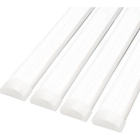 Lot 4 Neon LED 120 cm, 6500K Blanc Froid, Réglette LED IP40 pour Garage (1/5)