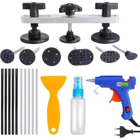 Kit de réparation de carrosserie sans peinture (20 pièces), outil de débosselage, kit de réparation de carrosserie sans peinture pour voitures (1/5)
