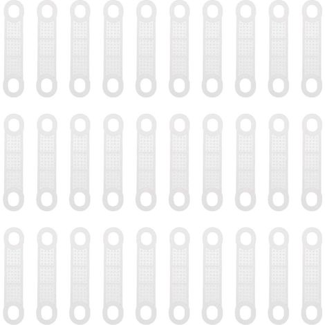 Bardusch-Bandes antidérapantes en silicone pour cintres, 50 pièces, idéal rangement vêtements placard maison (1/5)