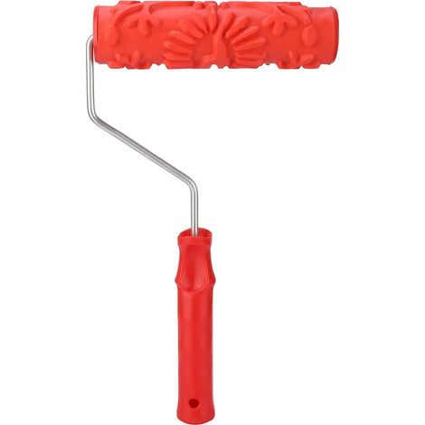 Rouleau caoutchouc gaufré pour peinture murale - Outils de décoration intérieure et bricolage - Rouleau à relief en diatomite