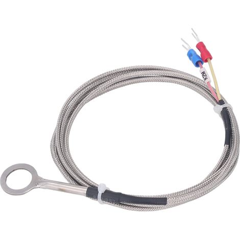 Thermoelement Typ K, Sonde aus Edelstahl 304, Ø 14 mm, -40 bis 1000 °C, 2 m Kabel, industrieller Temperatursensor (1/5)