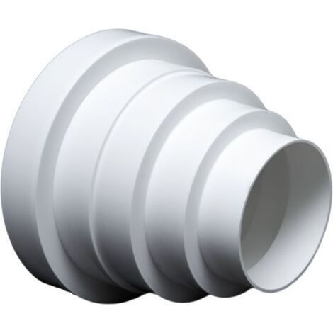 Réducteur et manchon VMC 80-150 mm – PVC résistant aux agents extérieurs – Ventilation efficace et silencieuse – Installation rapide (1/4)