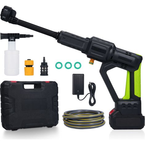 Eosnow Portable Cordless High Pressure Washer, 6-in-1 Nozzle, 3 Adjustable Flow Speeds, LED Battery Level Indicator (Vehicles/Plants/Fences) EU Plug (1/5)