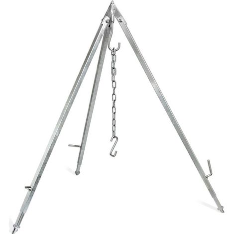 Petromax Trépied de suspension acier galvanisé argenté (1/5)