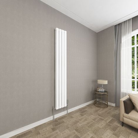 1800x272mm White Double Flat Panel Radiator Vertical Modern Central Heating Radiators