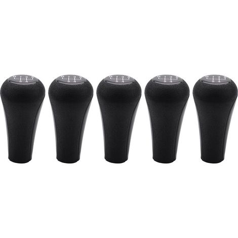 Pomello del cambio manuale a 5 marce in plastica, foro per leva 12 mm (nero) per Serie 1-7 X5 E30 E36 E46 E39 E34 Z3