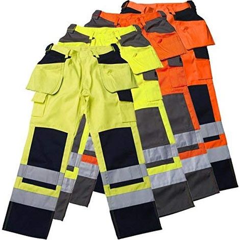Pantaloni da lavoro Mascot safe compete 09131 alta visibilità resistente sporco (1/4)