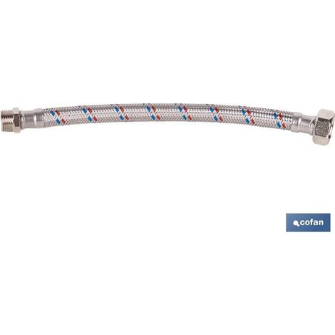 Conexión flexible inoxidable DN13 para termo 30 cm (1/5)