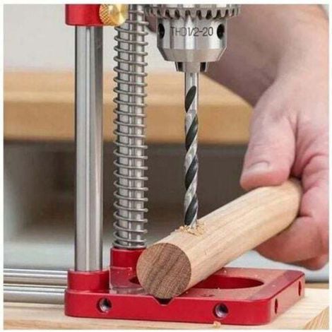Ahlsen Localisateur de perceuse Guide de gabarit de perçage portable Positionneur de perforation precis Outil de travail du b Femeo (1/4)