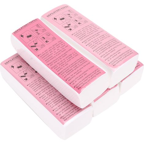 Lot de 500 bandes de cire épilatoire non tissées pour bras, jambes, aisselles & corps - Papier dépilatoire (1/5)