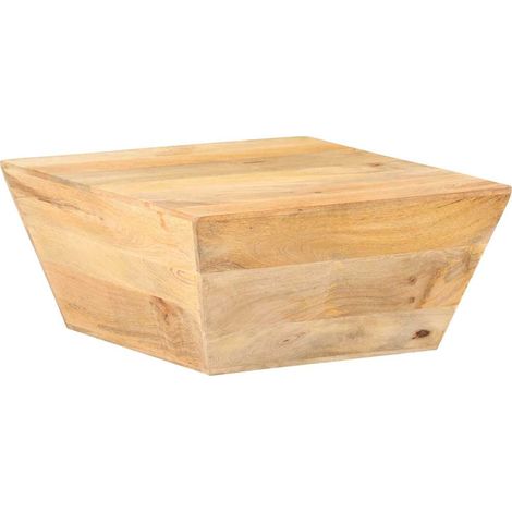 vidaXL Mesa de centro forma de V madera maciza de mango 66x66x30 cm (1/5)
