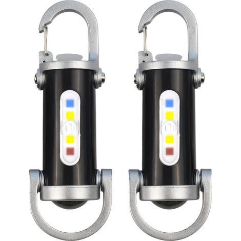 1200 lm super lumineuse pour mini porte-clés, lampe de poche rechargeable USB de type C, lampe de poche avec 3 modes d'éclairage, haute luminosité, faible luminosité, clignotant, lampe torche de