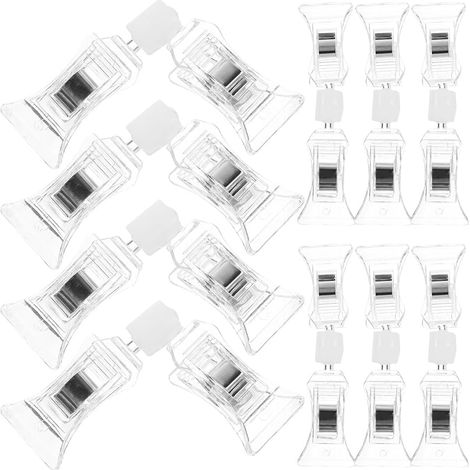 VILLCASE Lot de 20 clips fixation double face, supports rotatifs (1/5)