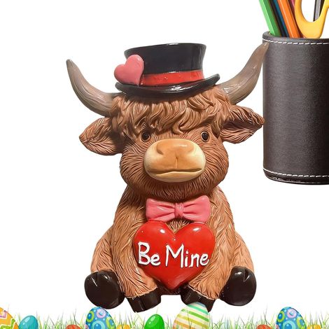 Vache de Saint Valentin, décoration d'intérieur, figurines de collection (1/5)