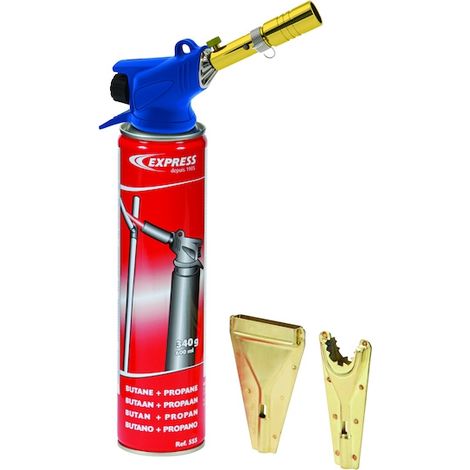 Guilbert Express – Lampe à souder Express 530 – Flamme précise pour travaux délicats – Allumage piézo rapide – Compatible cartouche gaz 530 (1/5)