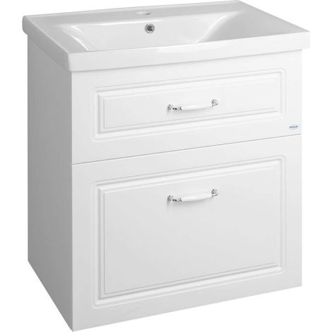 Aqualine Favolo - Mobile da lavabo, 67x73x45 cm, bianco opaco FV270