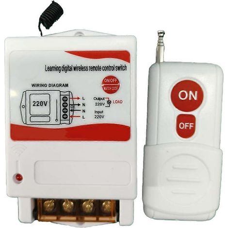 Pompe à eau haute puissance 220 V avec télécommande, compatible avec les applications industrielles et domestiques, portée de la télécommande de 500 mètres, peut être utilisée pour le contrôle des mot (1/5)