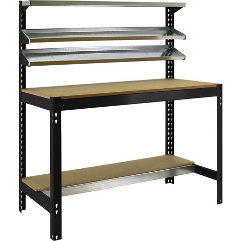 Simonrack Établi métallisé couleur anthracite robuste