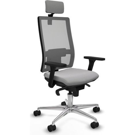 piqueras-y-crespo Modèle élégant chaise bureau gris clair